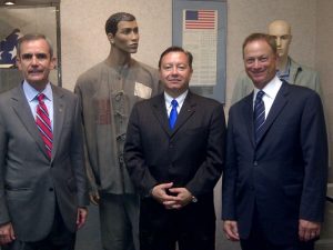 BBG with American Warrior guests Col. Lee Ellis (L) and Gary Sinise (R)