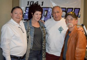 Space Shuttle Show "Flight Crew" (L-R) BBG, Laura, Fred Gregory, John Eslginger